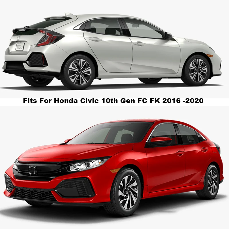 Car Window Visor For Honda Civic Hatchback 10th Gen FC FK Side Sun Rain Deflector
