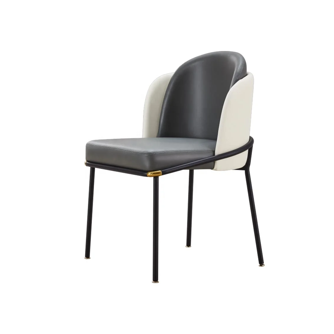 Retro Fabric Upholstered Accent Chair Living Room Coffee Hotel Dining Chair