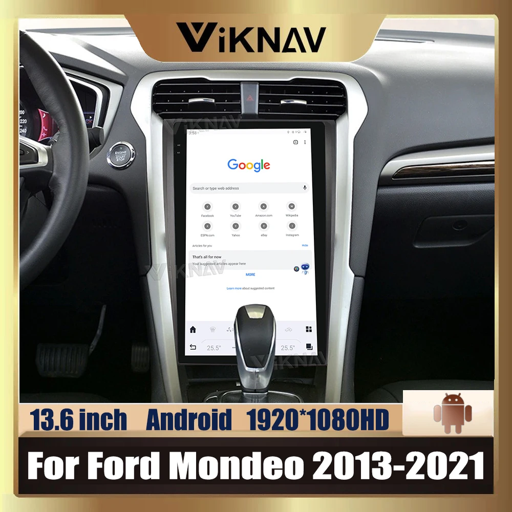 

13.6 inch Android 11 Car Radio For Ford Mondeo 2013-2021 Multimedia Player Touch Screen GPS navigation Carplay Head unit