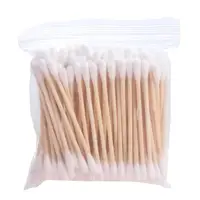 100PCS Double-Ended Disposable Cotton Swabs Manicures Wooden Hygiene Cotton Stick Ear Clean Beauty Cleaning Tampons Makeup Tool 1