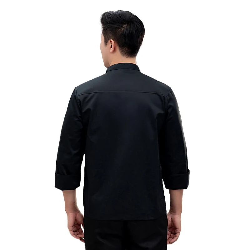 Professional Chef Work Clothes Catering Cooking Clothes Tops Restaurant Uniform Kitchen Shirt Hotel Cook Jacket Waiter Overalls - Image 2