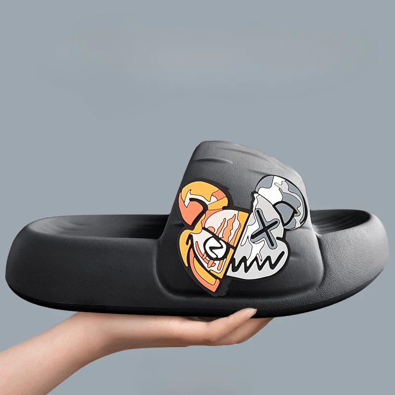 

Мужские тапочки для женщин унисекс домашняя обувь сандалии для мужчин и женщин на толстой платформе Нескользящие домашние уличные тапочки