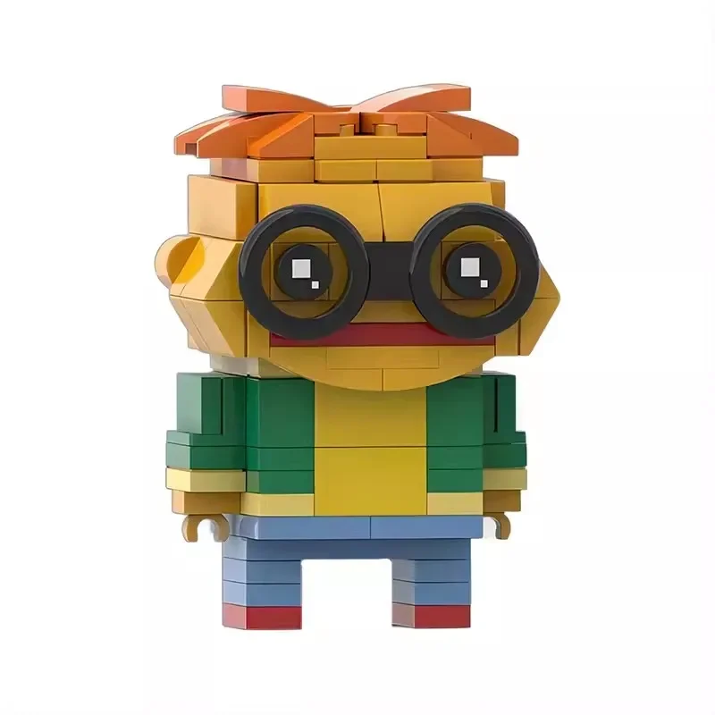 Фото Конструктор Bricklink в комплекте, Аниме Кукла, фигурки животных, лягушка, свинья, Типсы, наборы кирпичей, игрушки для детей, рождественский подарок №2