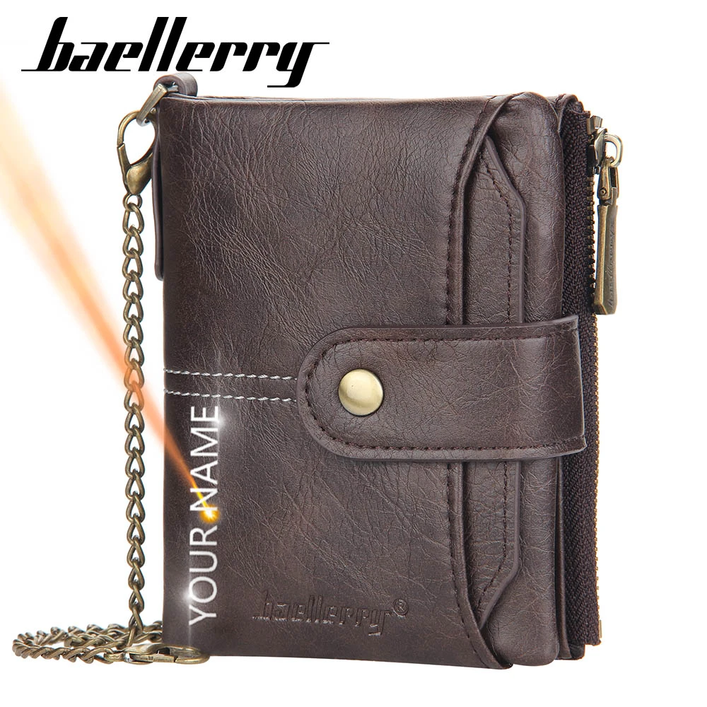 Custom Leather Wallet Chain Mens Leather Wallets Chains Men Wallets