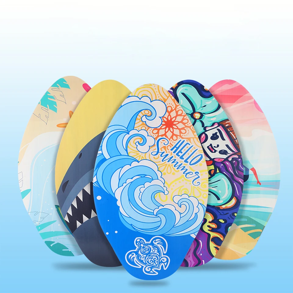 Skimboard GoZone Junior - Tavola Da Surf Per Principianti | Blu/Bianco Con Superficie EVA - Foto 2