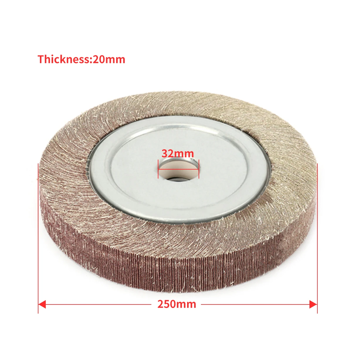 250mm/10" Flange Flap Grinding Wheel Aluminum Oxide Cloth Mop Sanding