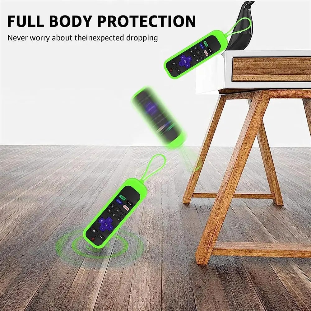 Description Picture 3 of itemSilicone luminous remote control cover for Roku TV Remote / Roku Simple Remote / Roku Voice Remote (without Headphone Jack)
