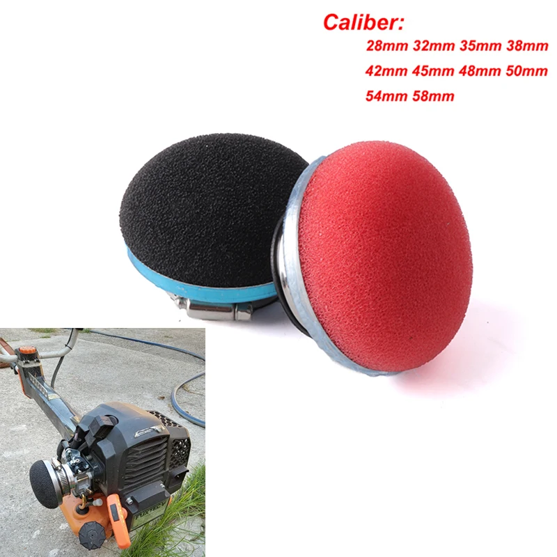 Universal 28/32/35/38/42/45/50/54/58MM Mushroom Foam Air Filter Sponge ...