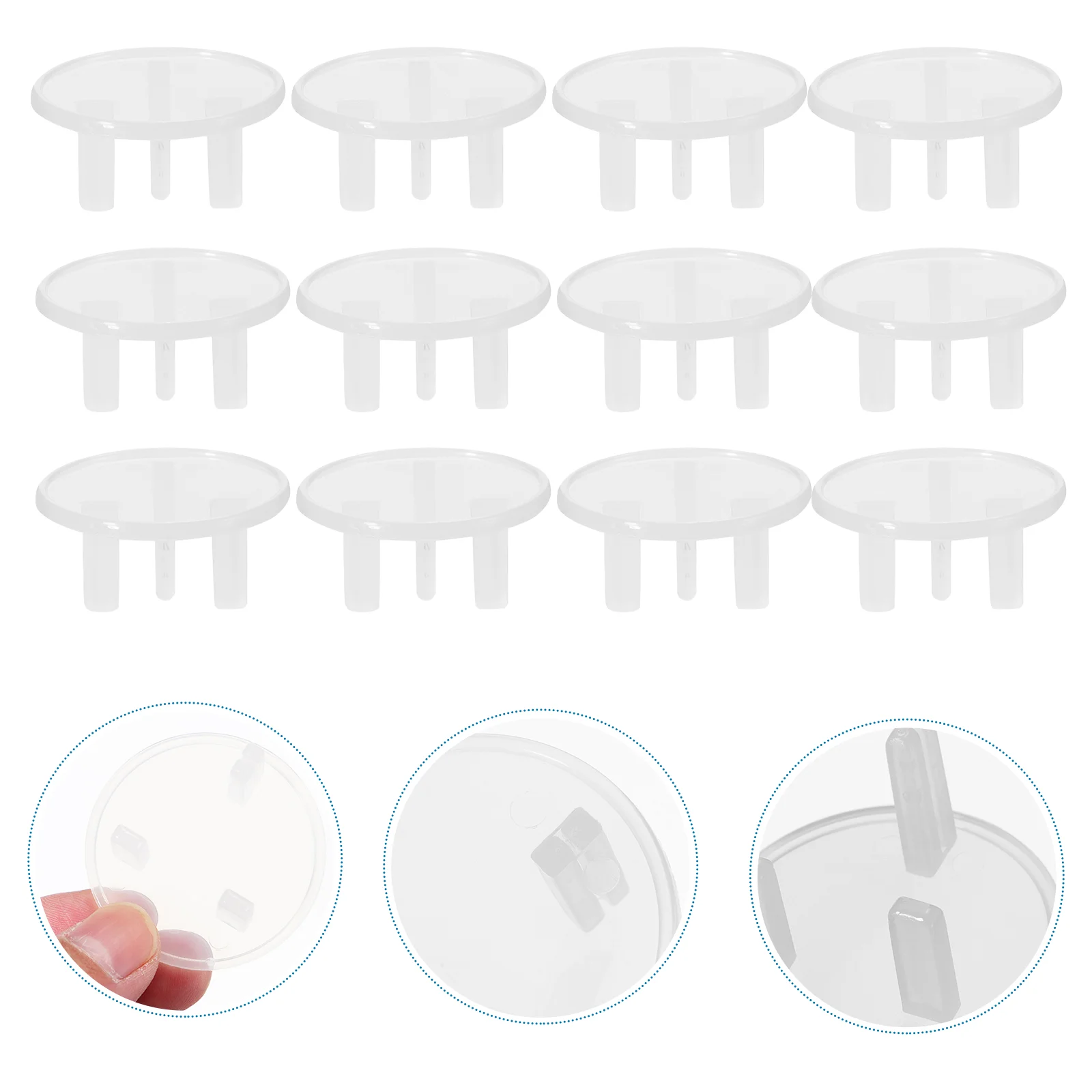 20 Pcs Protective Cover against Electric Shock Plug Baby Proofing Outlet Switch Protectors for Socket Covers Protection Cap
