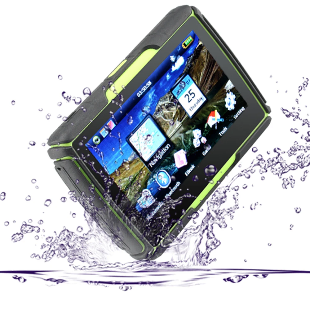 Motorcycle Car GPS Navigation 4307 IPX7 Waterproof Bluetooth GPS Navigator Tracker Bullit in RAM 1G ROM 8GB FM free igo Map