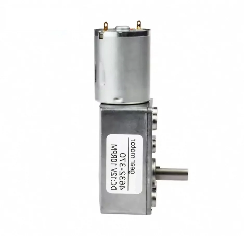 JGY370 JGY-370 1-210 RPM 12 V 24V 인코더 포함 미니 전기 6V 90도 기어박스 직각 12v DC 웜기어 모터