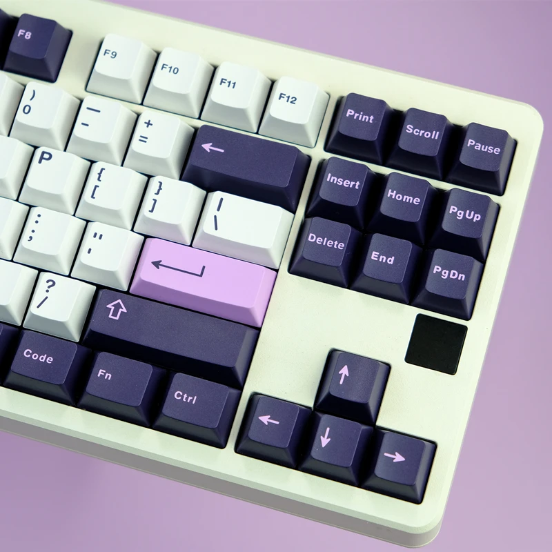 Chaves Conjunto Aifei Ícone Gmk Ametista Keycaps Abs Duplo Tiro Tampas Chave Cherry Perfil Keycap para 61 64 68 84 87 96 980 104 253 - Imagem 4