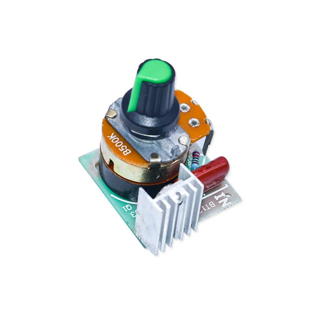 스위치가 있는 500W AC SCR 전압 조정기 모듈, 속도 온도 조절기(노브 포..