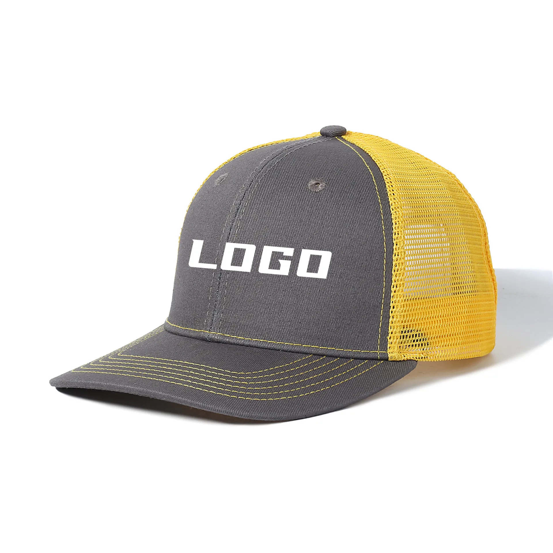 Custom Logo Summer Breathable Mesh Baseball Caps For Men