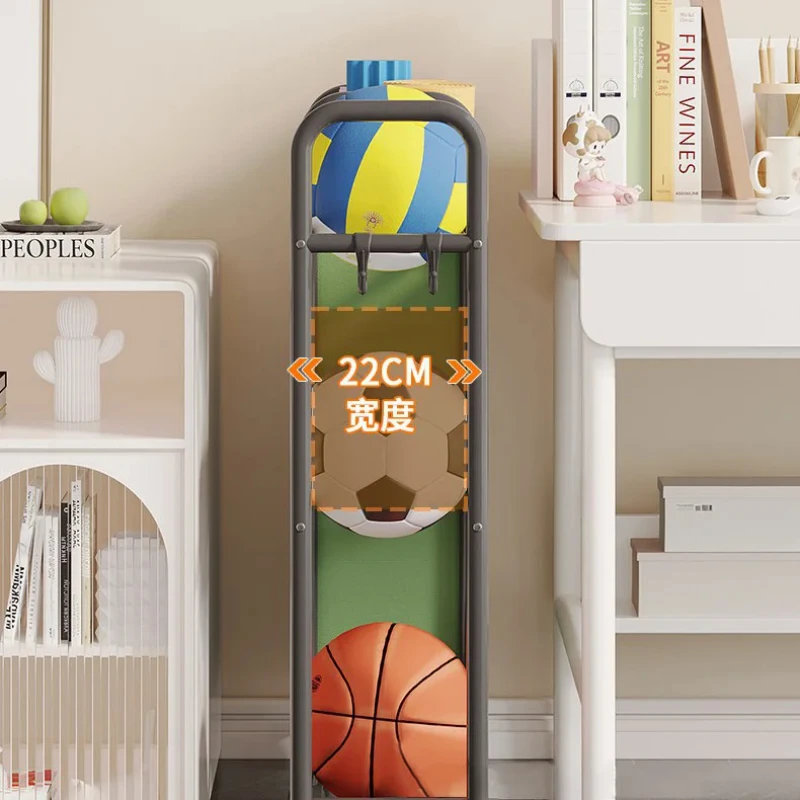 Household toys Multi-layer Small Cart Storage Rack Floor To Floor Kitchen Bedroom Bathroom Storage Rack With Wheels