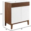 30 Inch Walnut White Bathroom Sink with Sink 3