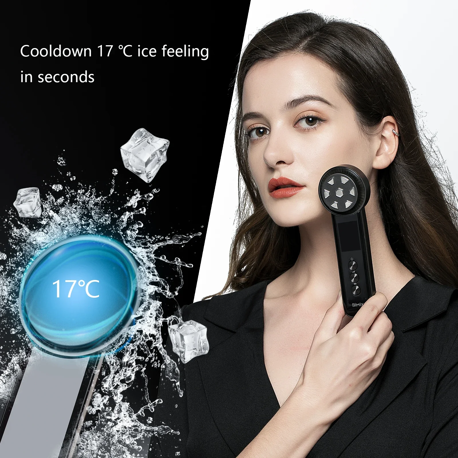 4 In 1 Multifunction Hot And Cold Pulse Red Blue Led Light Therapy Heating Anti Aging Skin Care Beauty Device