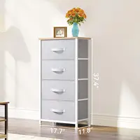 Dresser with 4 Drawers - Fabric Storage Tower, Organizer Unit for Bedroom, Living Room, Hallway, Closets - Sturdy Steel Frame 1