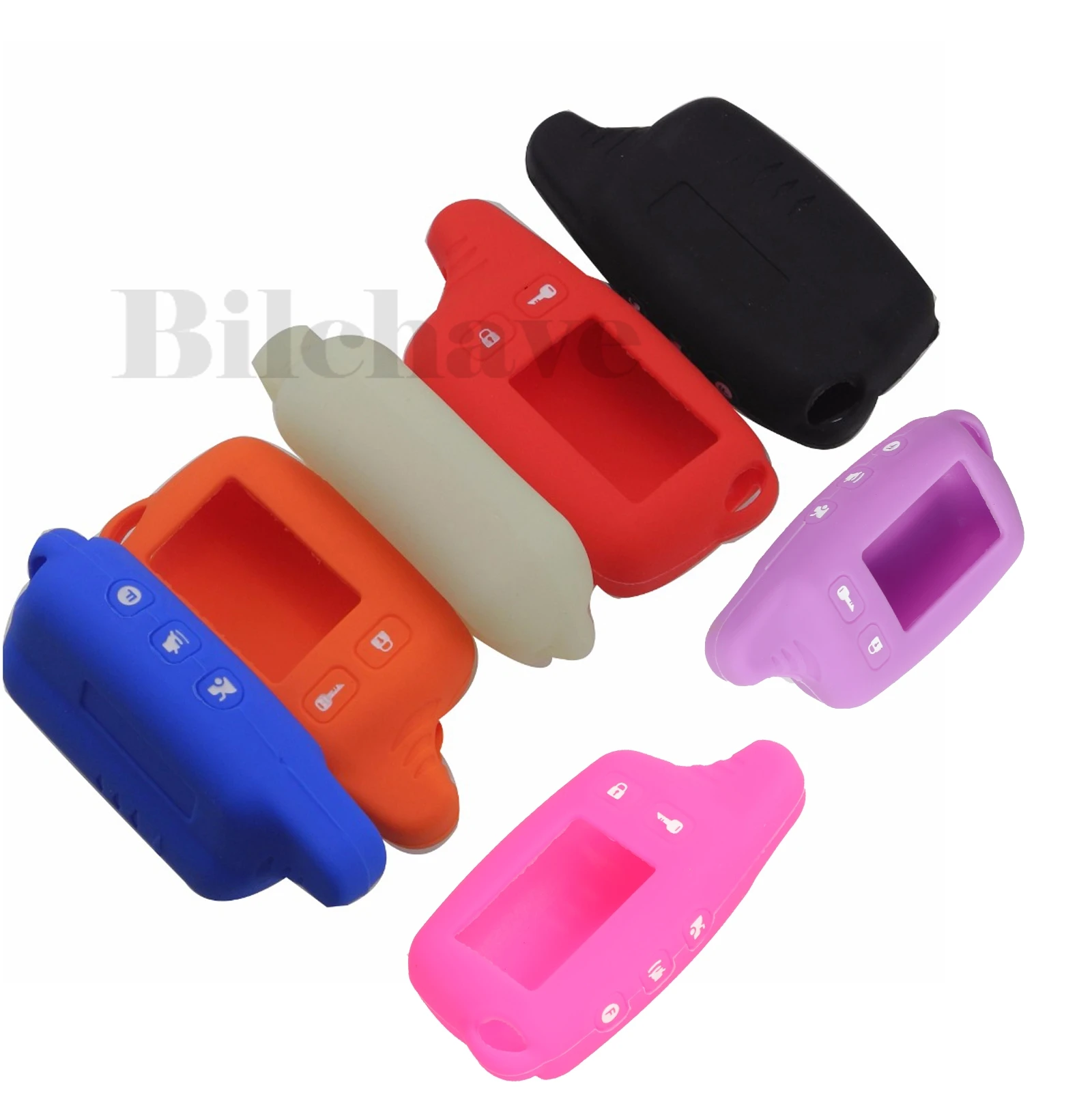 Силиконовый чехол jingyuqin для российских буксировочных сигнализаций Tw9010, защита для стайлинга автомобиля