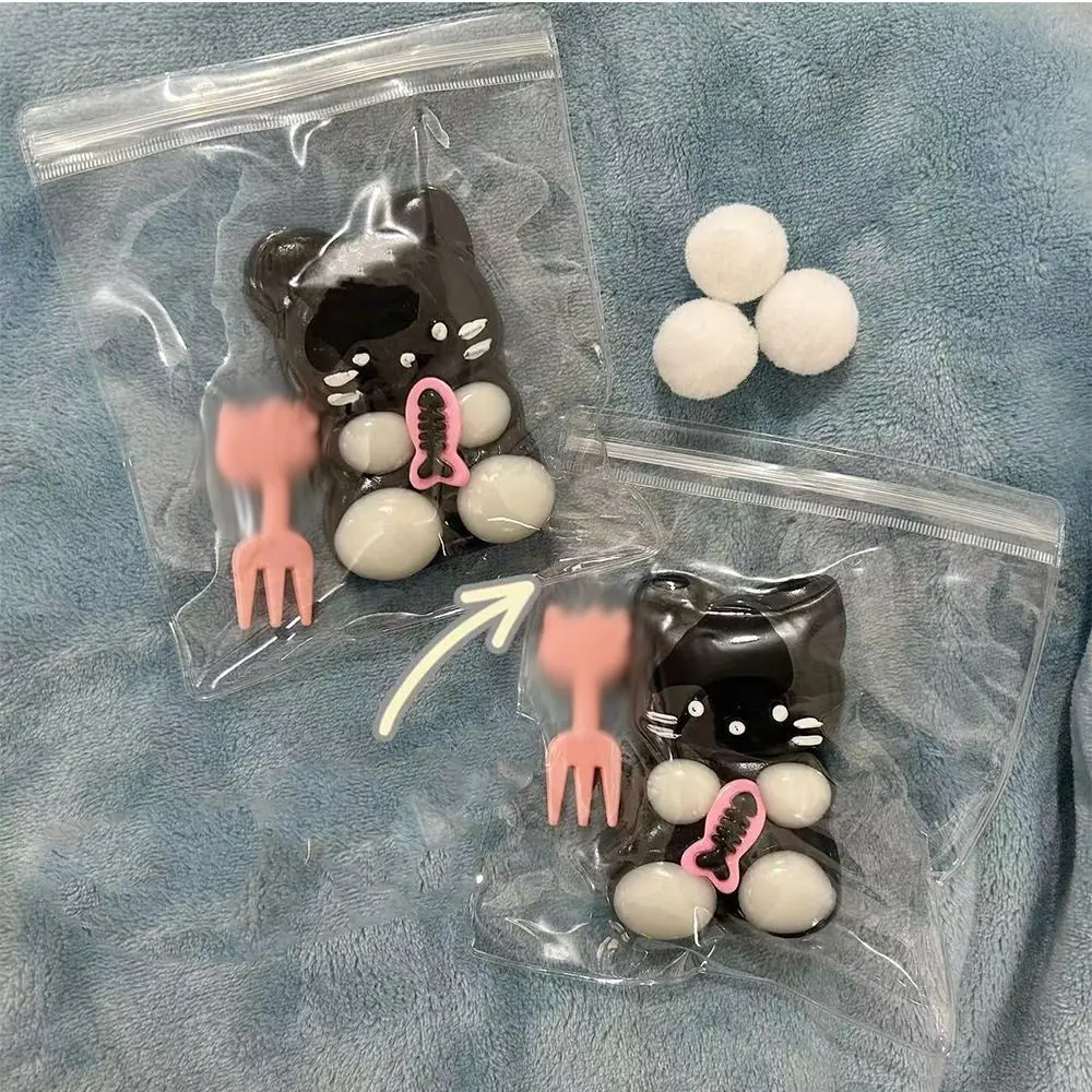 Lamb Cartoon Bear Squeeze Toys Soft Sensory Toy Cat Cartoon Fidget Toy 3D Fidget Toy Pinch Decompression Toy Funny Toys 4