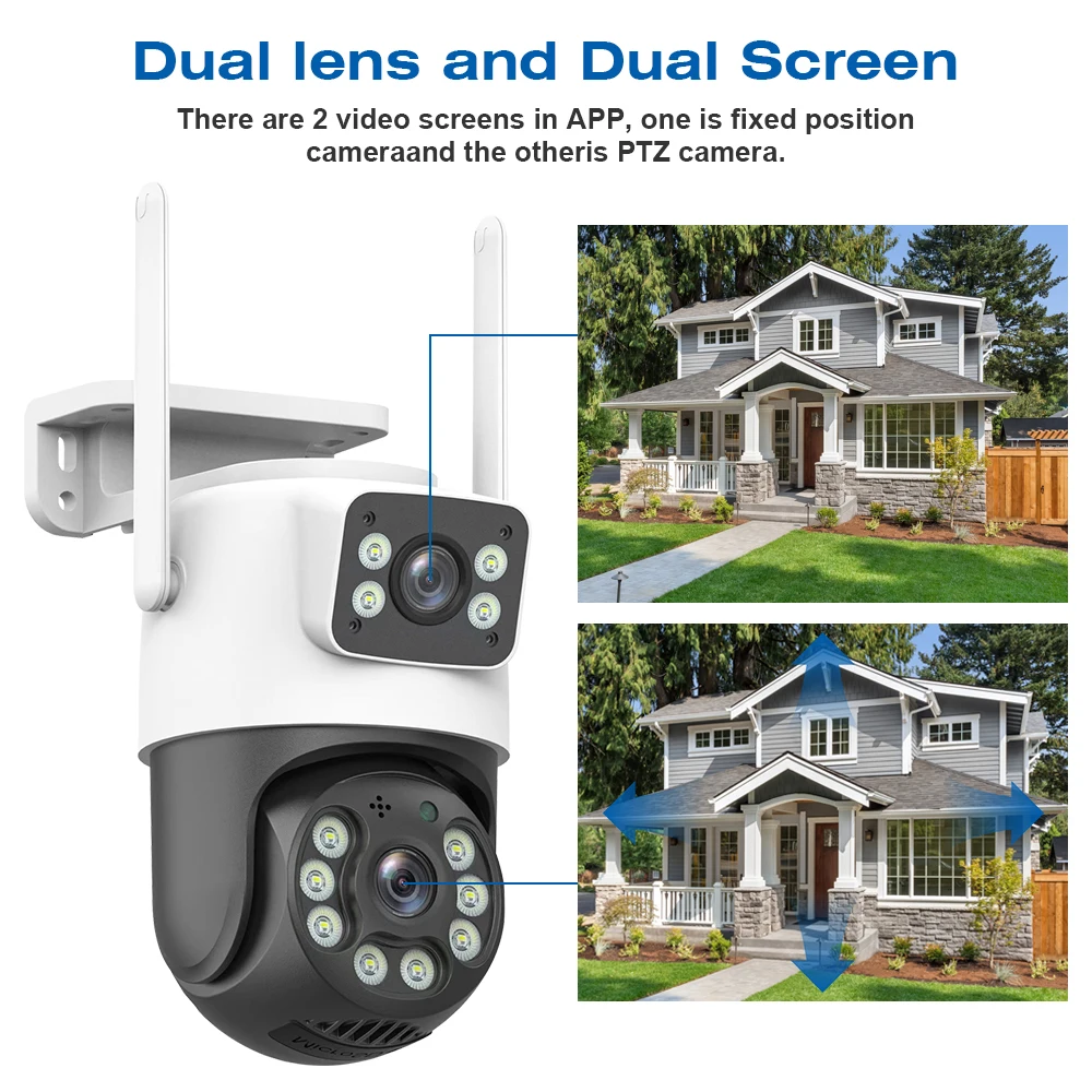 ߿  PTZ IP ī޶, 4K 8MP   ī޶,  , 4X  , AI ΰ , ONVIF