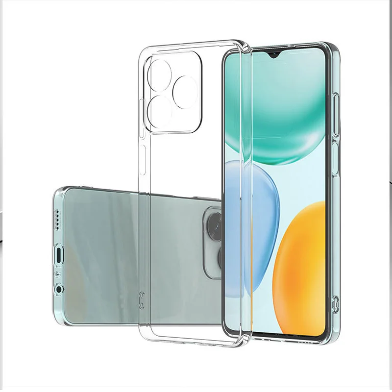 Ultra-Thin Transparent TPU Soft Back Cover - Clear Protective Bumper Case