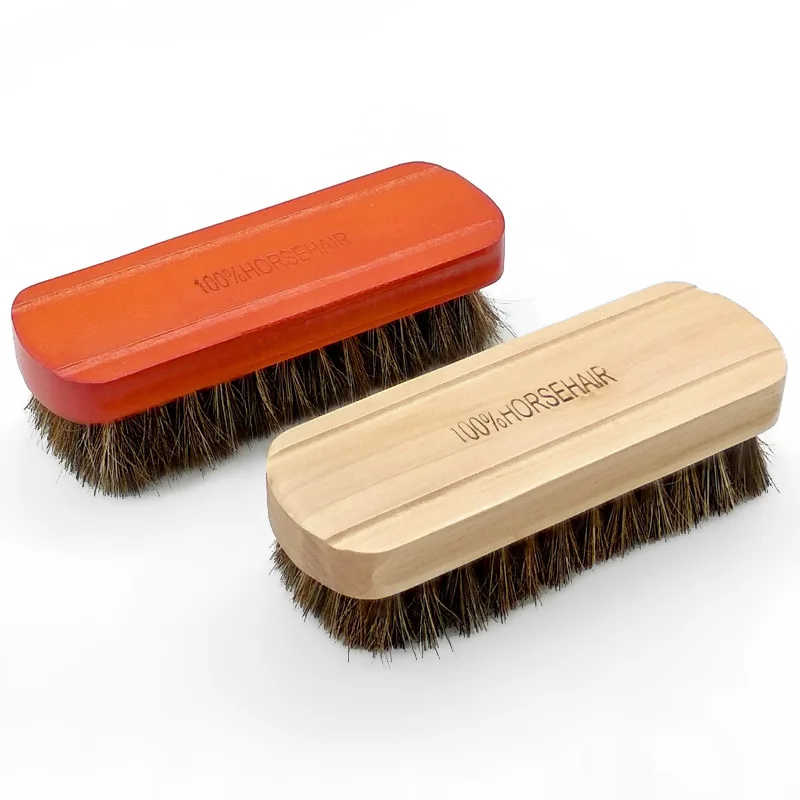 Premium Car Wash Brush Genuine Horsehair Wooden Brush Car Detailing