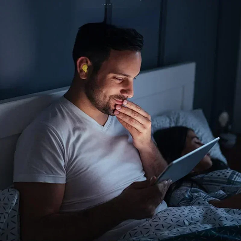 60pcs/set Moldable Shaped PU Anti-noise Ear Plugs Noise Reduction Sleeping Guard Soft Anti-Snoring Health Care Sleep Aid Earplug