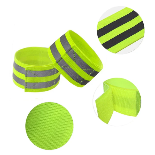 Reflective Bands For Wrist Arm Ankle Leg High Visibility Reflect Straps For Night Walking Cycling Running Safety Reflector Tape 6