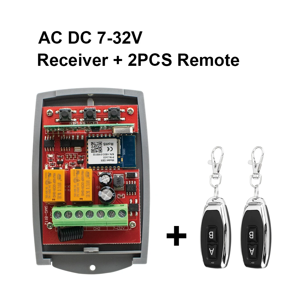 Smart WiFi Garage Door Remote Control Opener with Dual Channel Receiver