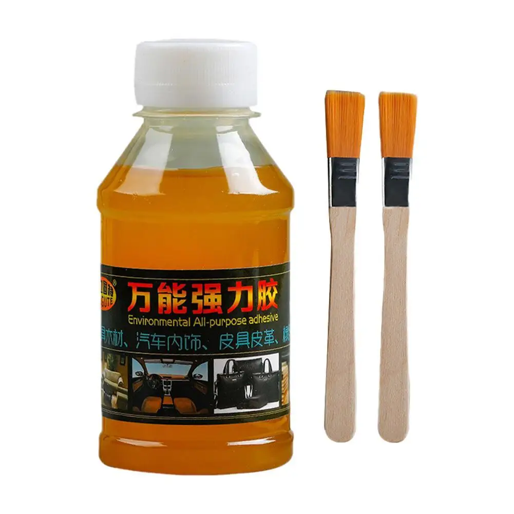 Car Glue Sticks Car Glue Repair Glue Universal Glue Super Glue with Brush Multi Purpose Glue Fast Drying Waterproof Strong Adhesive for Automotive Interior Leather Products