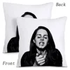 L-Lana Del Rey Pillow Covers Cartoon Sofa Decorative Home Double-sided Printing Short Plush Cute Cushion Cover 4