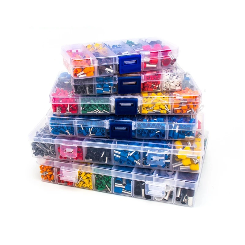1200Pcs 2400Pcs End Tube Type Cold Pressed Insulated Terminal Set Box ...