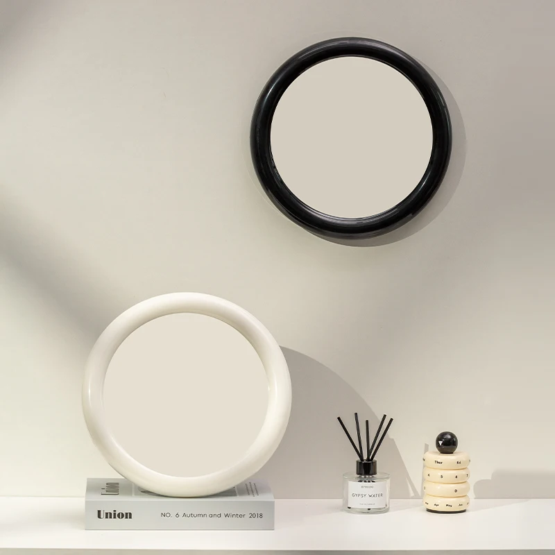 Desktop Makeup Mirror Home Dressing Mirror Bedroom Round Dressing Table