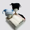 Women Sweet Bow Ribbon Cat Ears Knitted Hats Korean Warm Autumn and Winter New Cute Versatile Outdoor Beanies Fashion Thickened 1