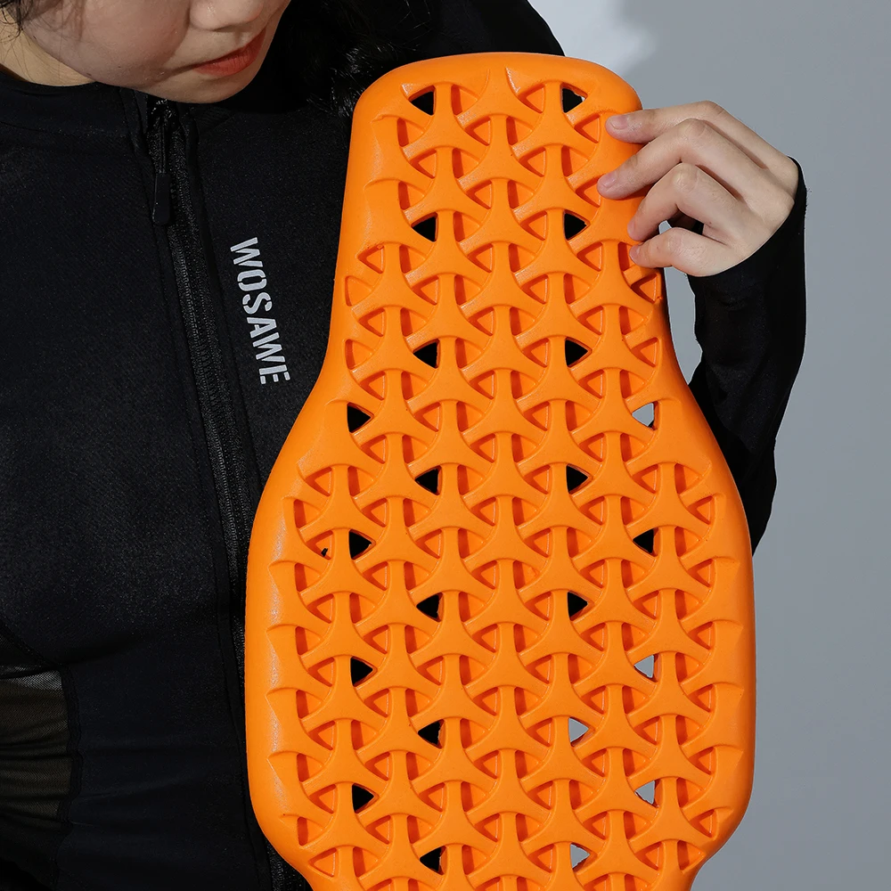WOSAWE CE motorcycle back protector jackets insert back protector armor motorbike bike riding protection pads spine anti-fall