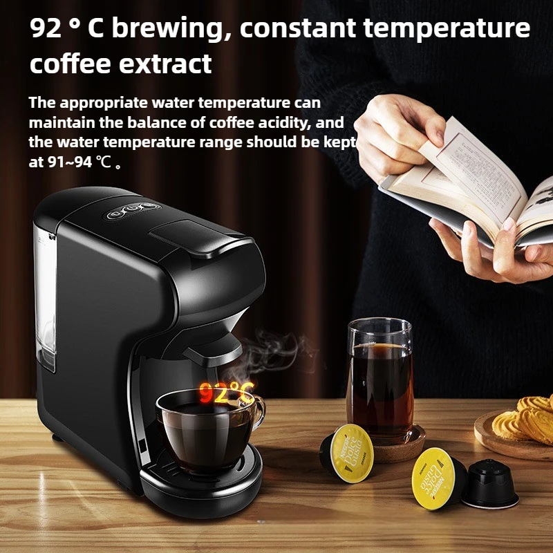 3-In-1 Multi-function Pump-pressure Capsule Coffee Machine Portable Office Commercial Small Household Automatic Coffee Machine