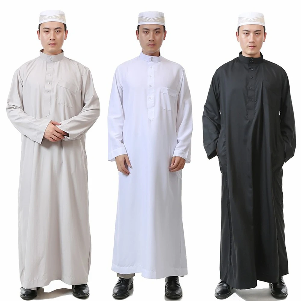 Arabic Abaya Islamic Clothing Men Jubba Thobe Robes Muslim Dress Saudi  Arabia Galabia Ropa Hombre Qamis Homme Cosplay Costumes - AliExpress