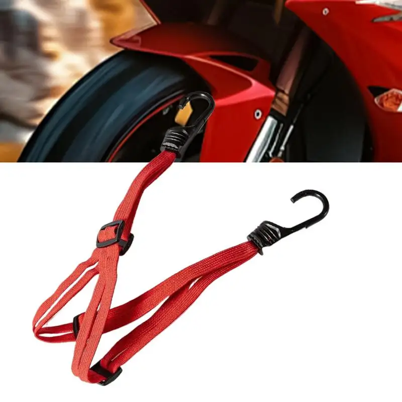 Motorcycle Tie Down Straps Thickened Motorcycle Straps Helmet Rope Outdoor Adventure Accessories Bungee Cord Bandage with 2 Hook