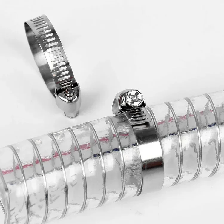 8mm ~ 120mm Stainless Steel Drive Hose Clamps Adjustable Tri Gear Worm Fuel Tube Water Pipe Fixed Clip Spring Cramps hose clamps pipe clamps
