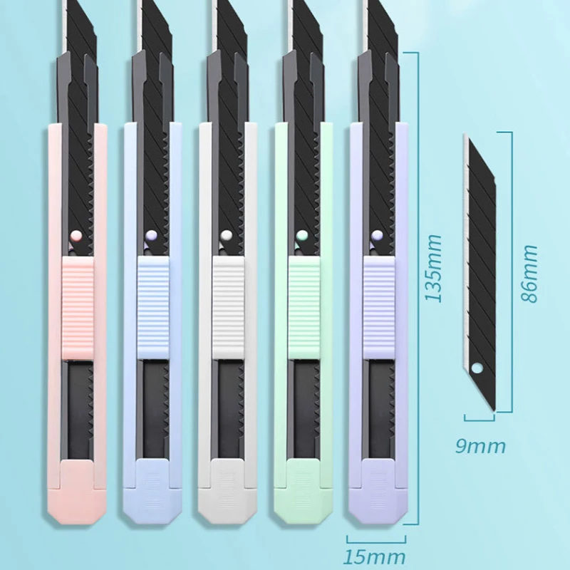 Utility Knife Box Cutter Paper Cutter Letter Opener Multifunction Portable Pocket Craft Wrapping Box Paper Envelope Cutter Student Art Supplies