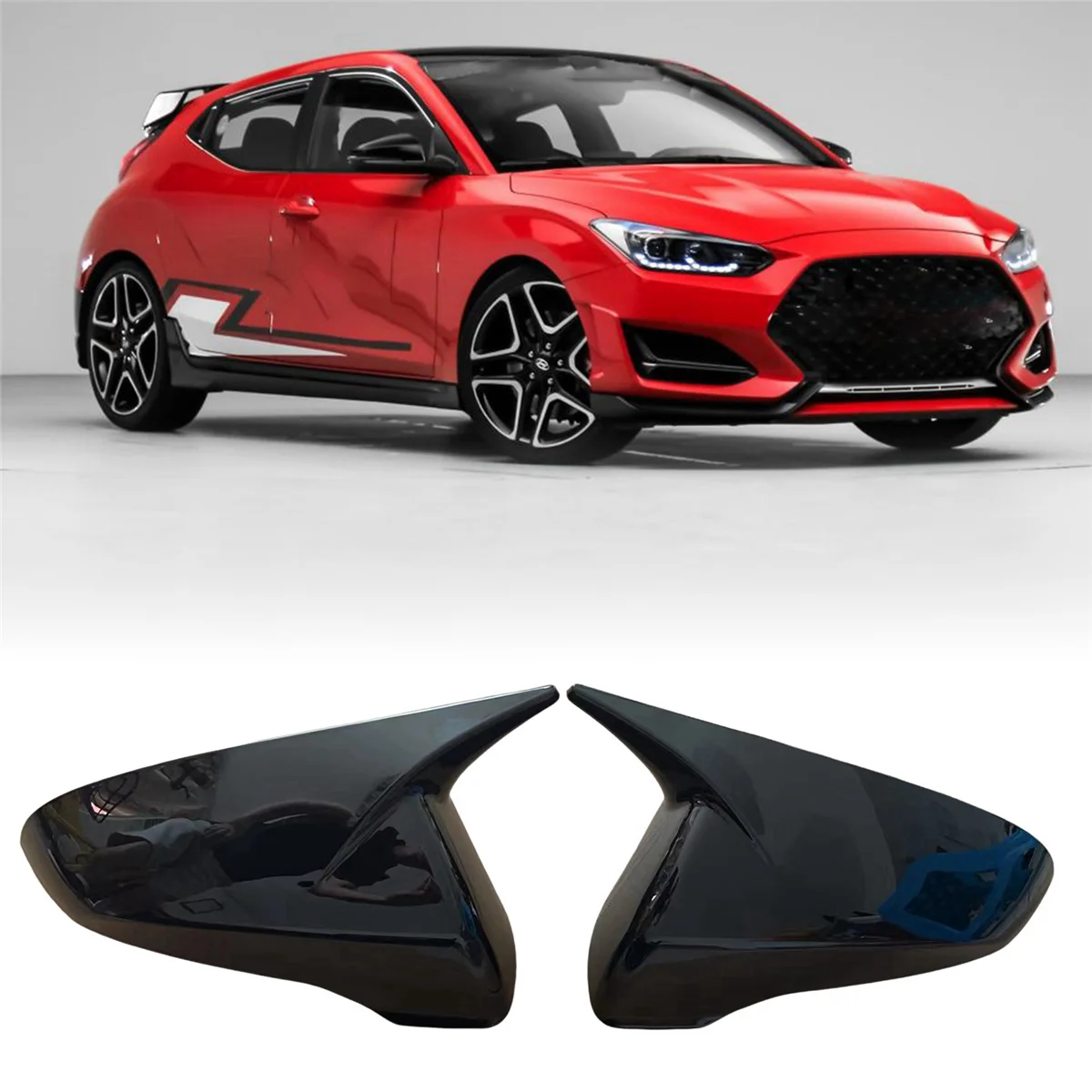 

1 пара, задние крышки для Hyundai Veloster 2018-2024 Ox Horn