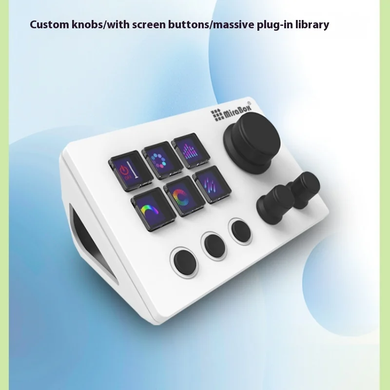 Mirabox N3 customized mini keyboard with screen knob macro