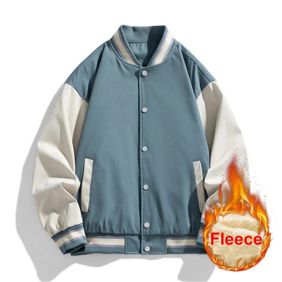 Black Baseball Jacket Men Plus Size 10XL Bomber Jackets Coats Fashion Casual Patchwork Jacket Male Big Size 10XL Outerwear 4