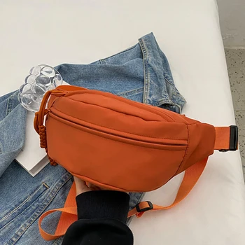 Borsa a tracolla da donna, Marsupio sportivo in tela, Marsupio a mezzaluna casual per corsa