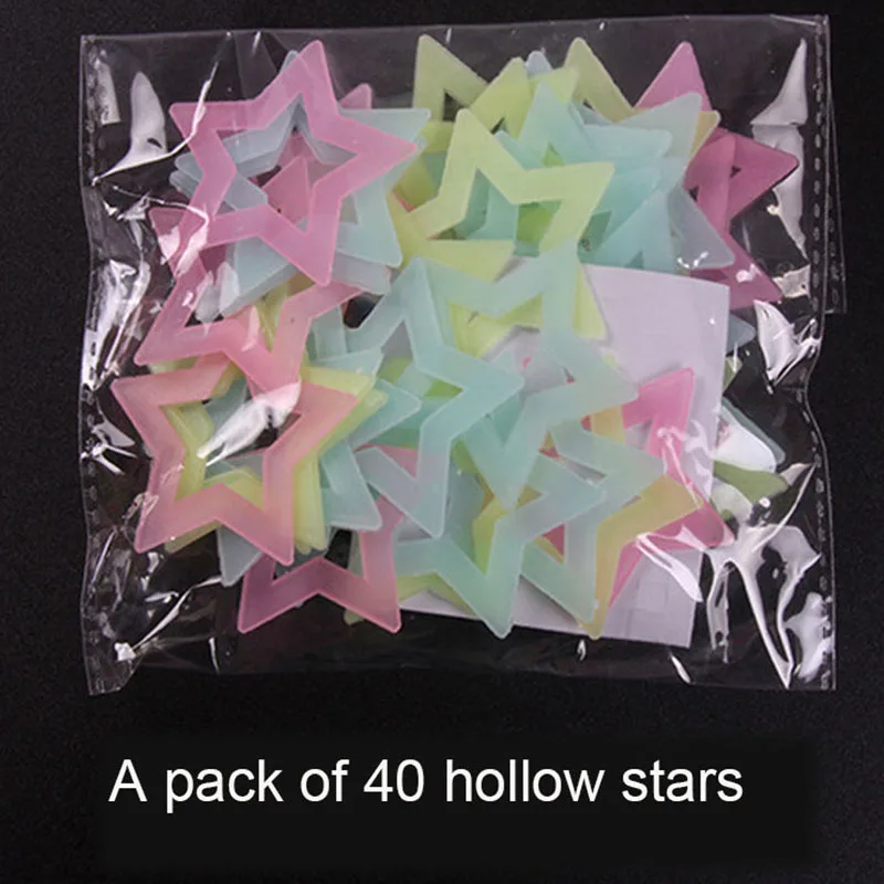 Luminous Star Wall Sticker Glow In The Dark Fluorescent Decals Kids Bedroom Art Glowing Wall Stickers Home Decor 1 Pack