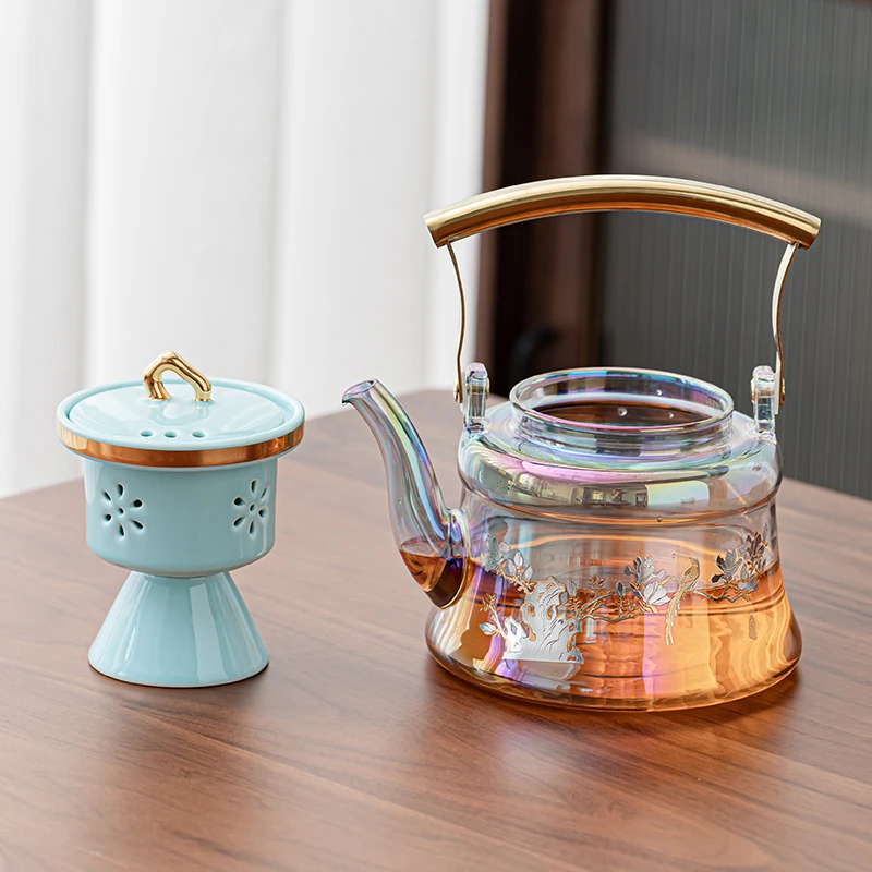 Glass Teapot Beam Kettle Household Electric Pottery Stove Tea Pot Cooking  and Steaming Dual Purpose Tea Kettle Tea Infuser - AliExpress