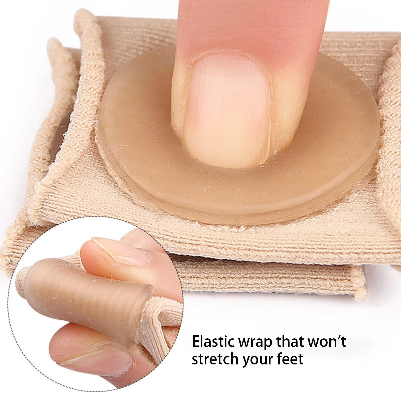 1 Pair Toe Separators Bunion Corrector Washable & Reusable Soft Bunion Toe Separators Elastic Corrector Anti-abrasion