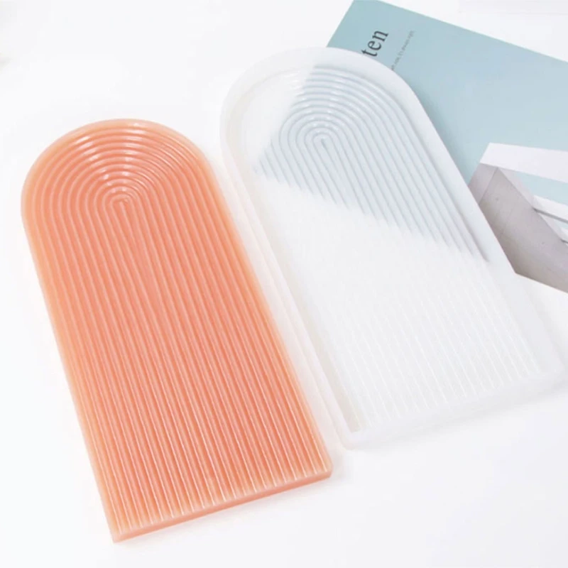 for Creative Tray Silicone Mold Fruit Plate Casting Mold Serving Borad Crystal Epoxy Mold DIY Cup Mat Crystal Mo