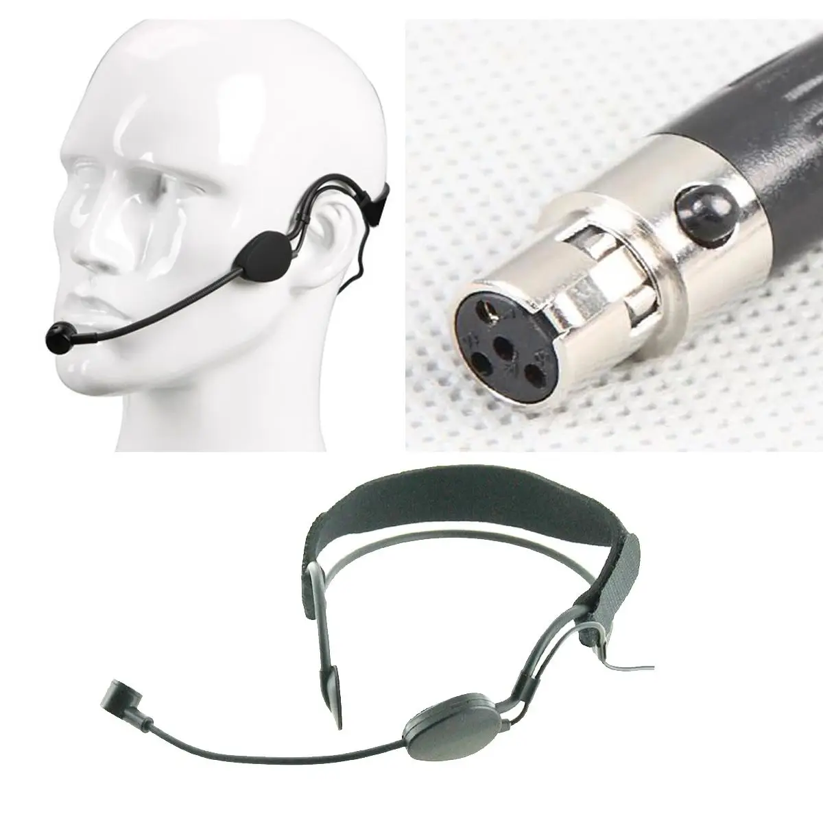 

MiCWL Audio Headwear ME3 Condenser Headset Microphone For Shure UR1 ULX SLX PGX QLX Audio Wireless Boday System Mini TA4F